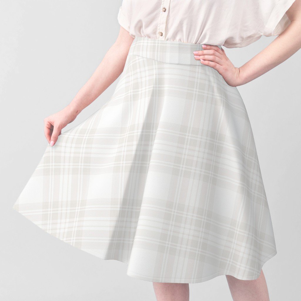 Soft Bone White Large Traditional Tartan Plaid Pattern Interior Collection Home Decor Collection baby fabric