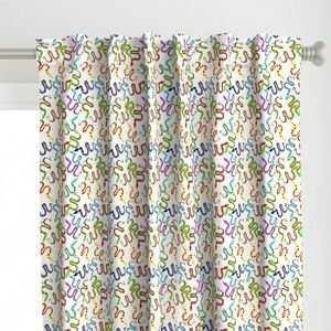 Neon Snakeys Bright Colored Snakes Design Collection Home Decor Collection neon blue curtain design