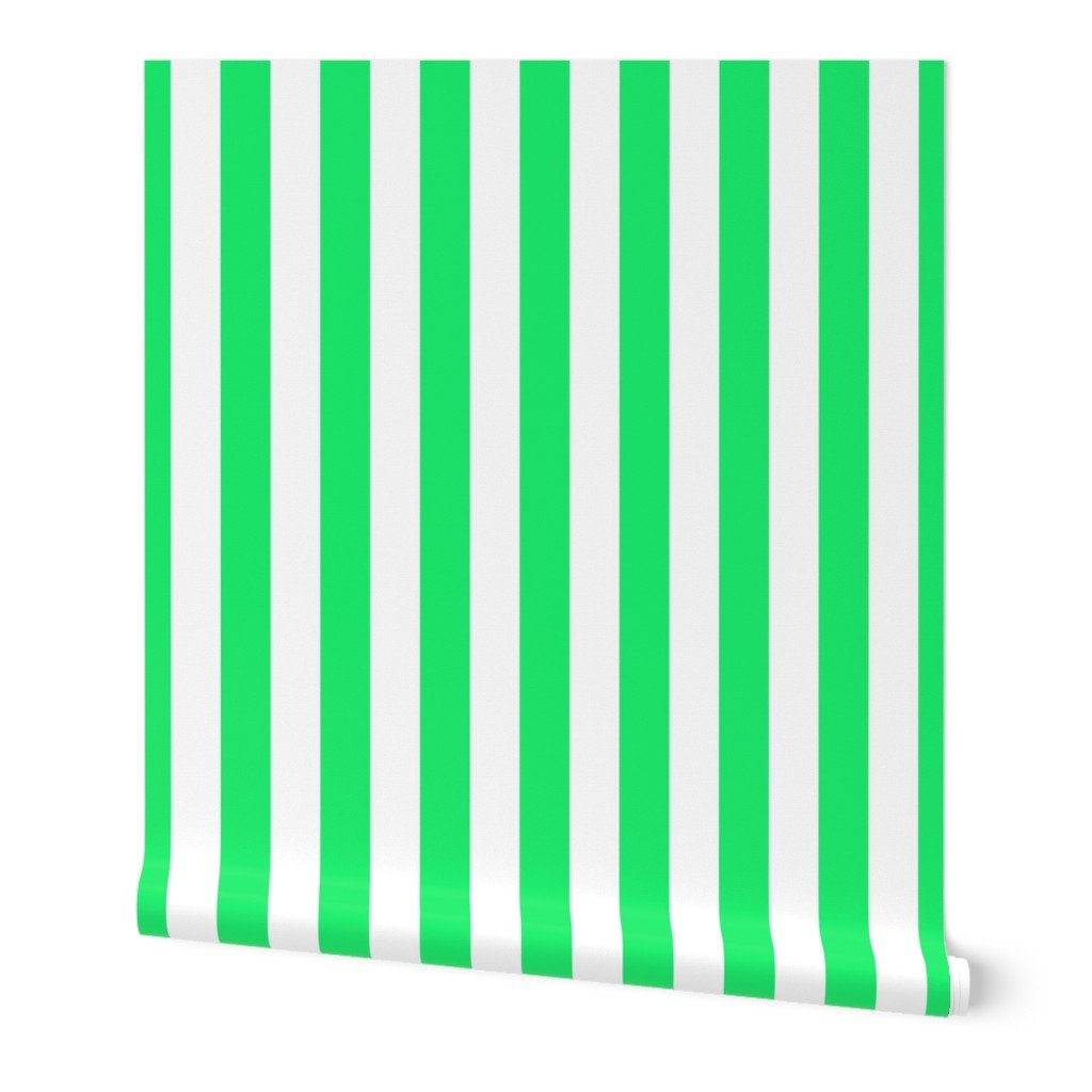 Lime Mojito Green Vertical Tent Stripes Florida Colors of the Wallpaper lime green stripes wallpaper