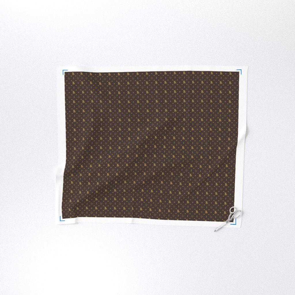 Mini Louis Frenchie Bulldog Luxury Dog Attire Print Fabric french bulldog fabric