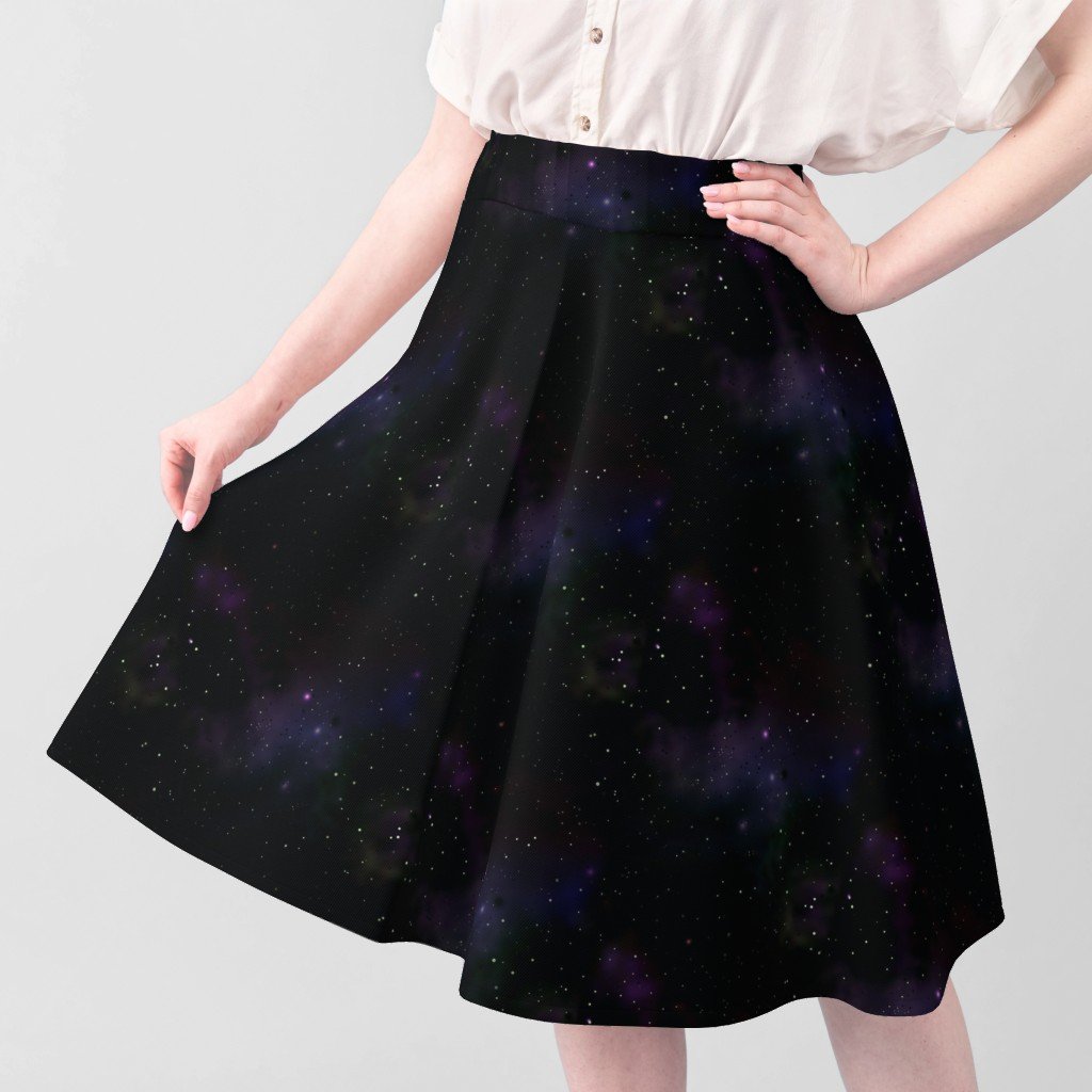 Midnight Black and Blue Night Sky Nova Fabric midnight black fabric