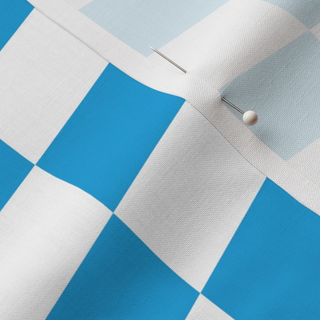 Oktoberfest Bavarian Beer Festival Blue and White Medium Diagonal Fabric beer garden fabric