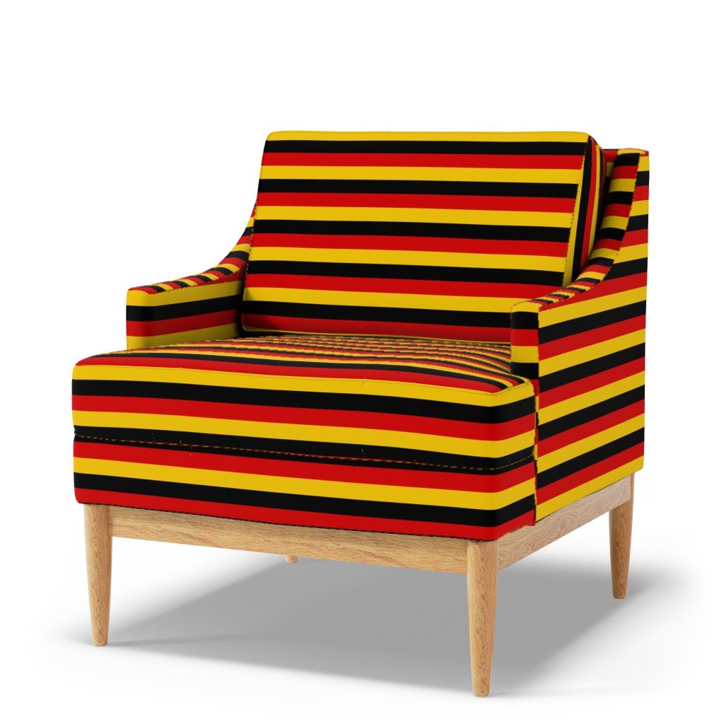 German Flag Colors Red Gold and Black 1 Inch Horizontal Stripes Fabric german stripe fabric