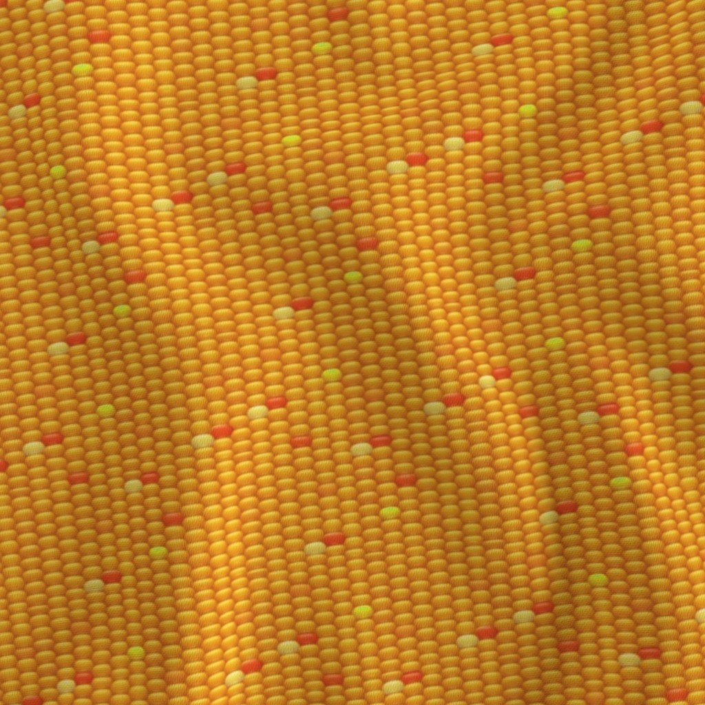 Indian Corn Kernels in Autumn Yellow Orange and Brown for Thanksgiving Fabric brown and orange fabric