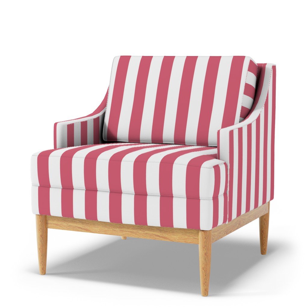 2 inch Nantucket Red and White Cabana Tent Stripes Fabric nantucket red fabric