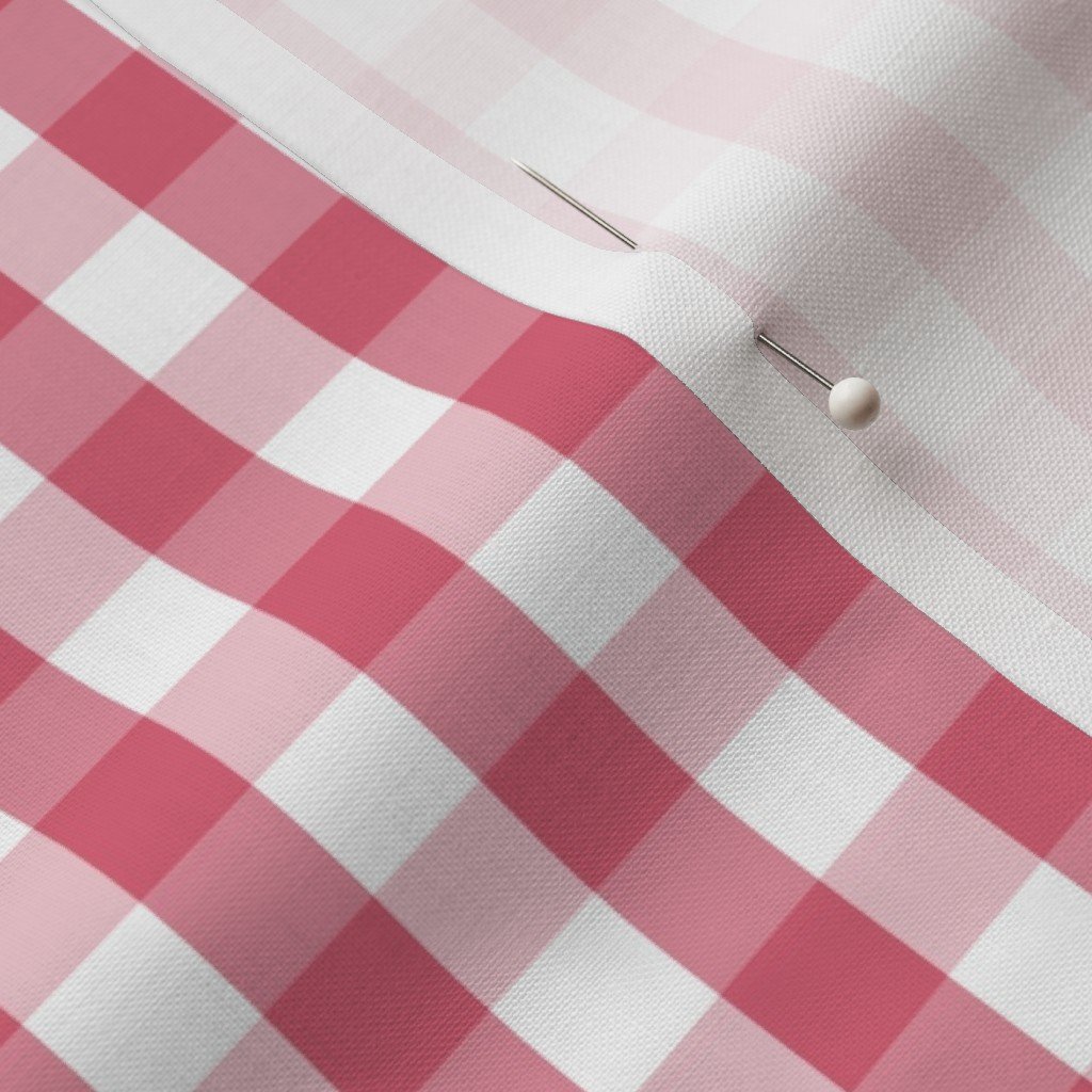 1/2 inch Nantucket Red Gingham Check Plaid Pattern Fabric nantucket reds fabric
