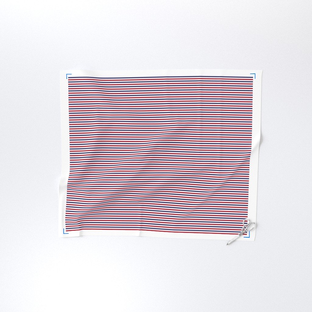 1/4 inch Flag Red White and Blue Alternating H Pin Stripes Fabric cabana stripes fabric