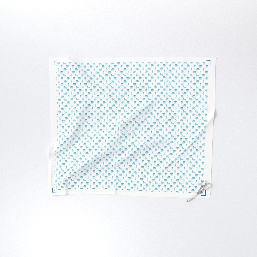 Cheers Small Oktoberfest Bavarian October Beer Festival Motifs Fabric bavarian blue flag fabric