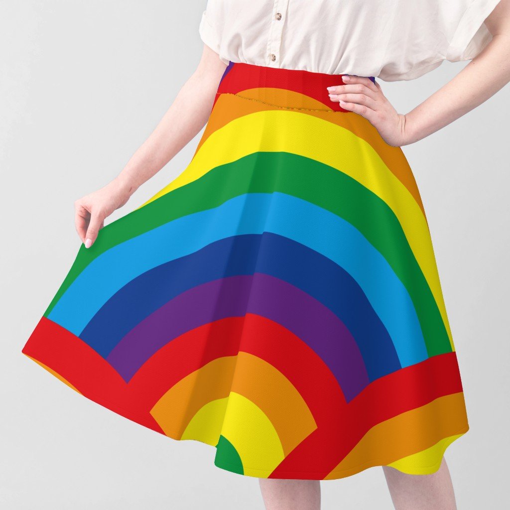 Childrens Colorful Bedroom Decor Endless Rainbows Fabric blue rainbow fabric