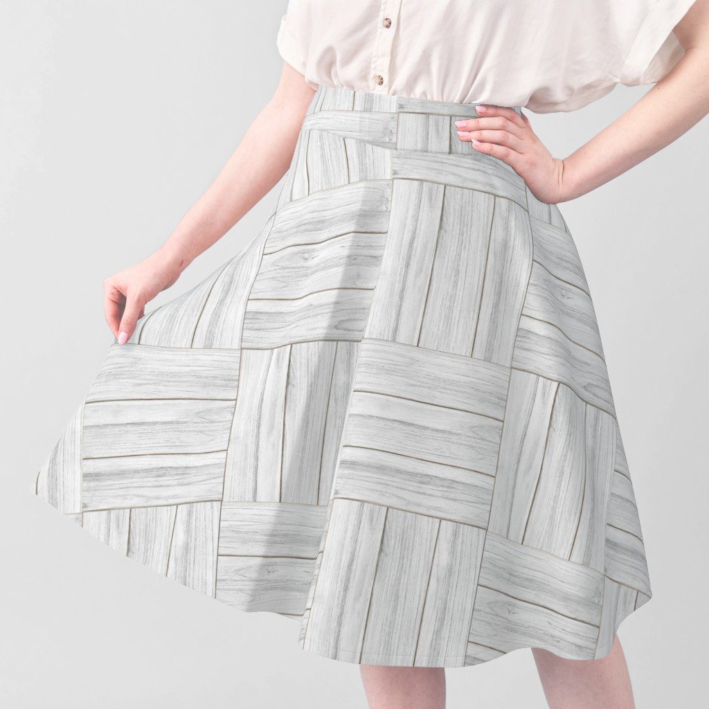 Whitewashed Geometric Parquet Wooden Planks 3 inch Fabric whitewashed wood fabric