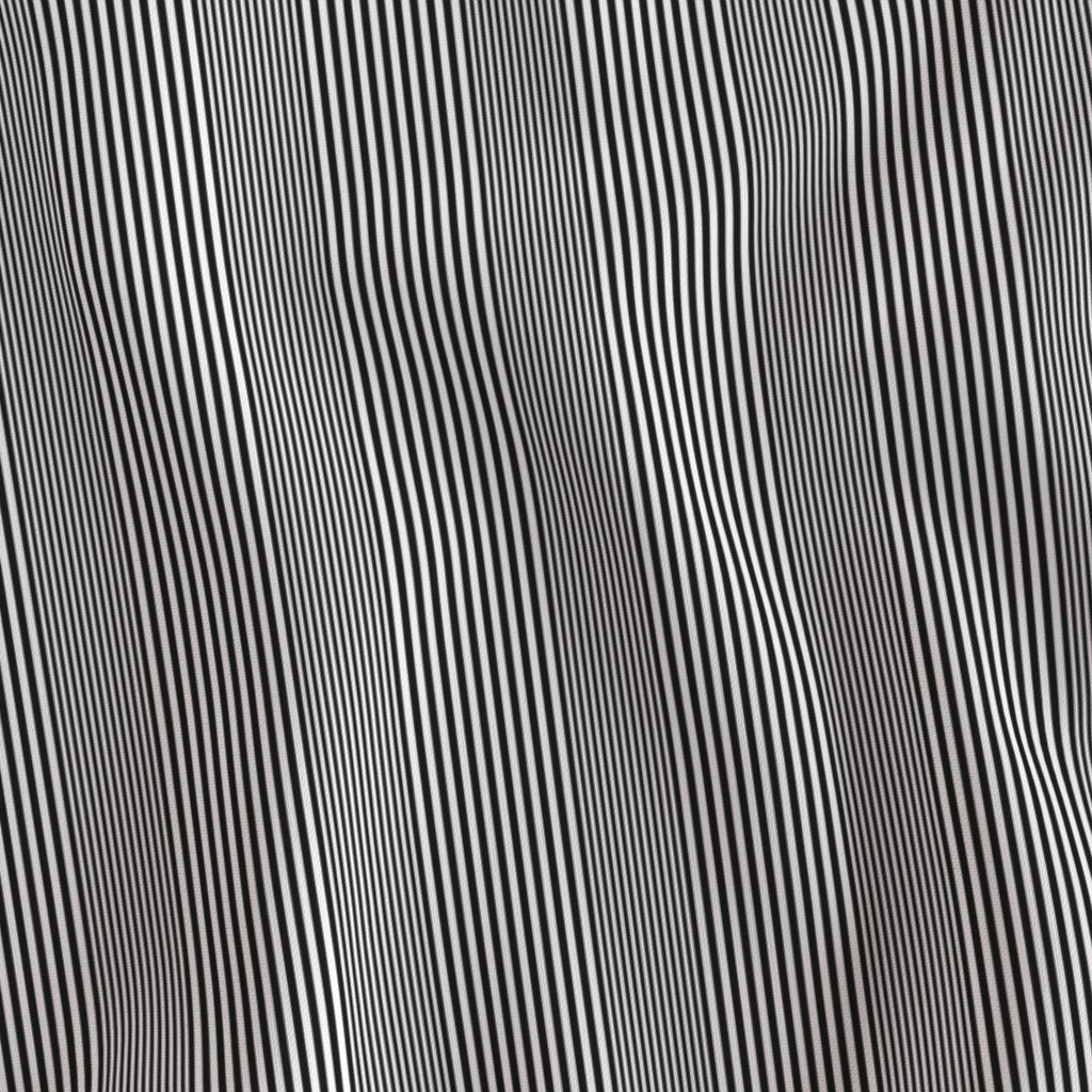 Small Black and White French Chateau Art Deco Ticking Stripe Fabric black stripe fabric