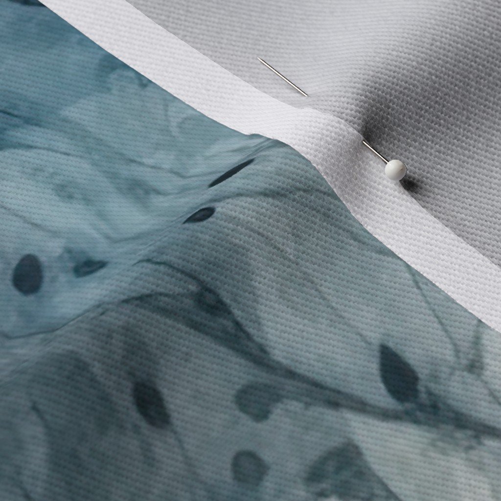Endless Winter Forest Dreamscape Trees in Misty Forest Fabric seamless trees fabric