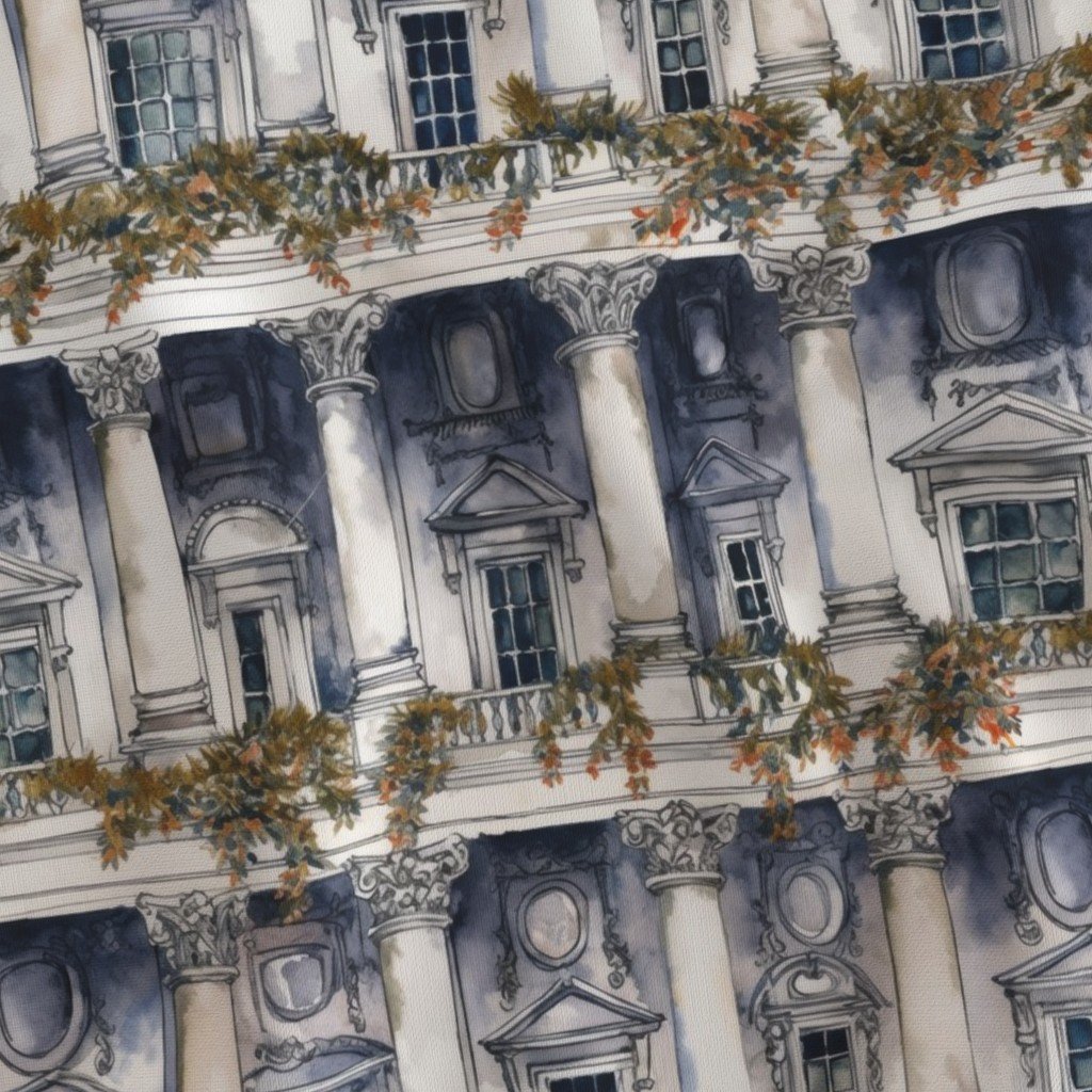 White House Architectural Detail in Windows Columns Doors and Fabric white house fabric