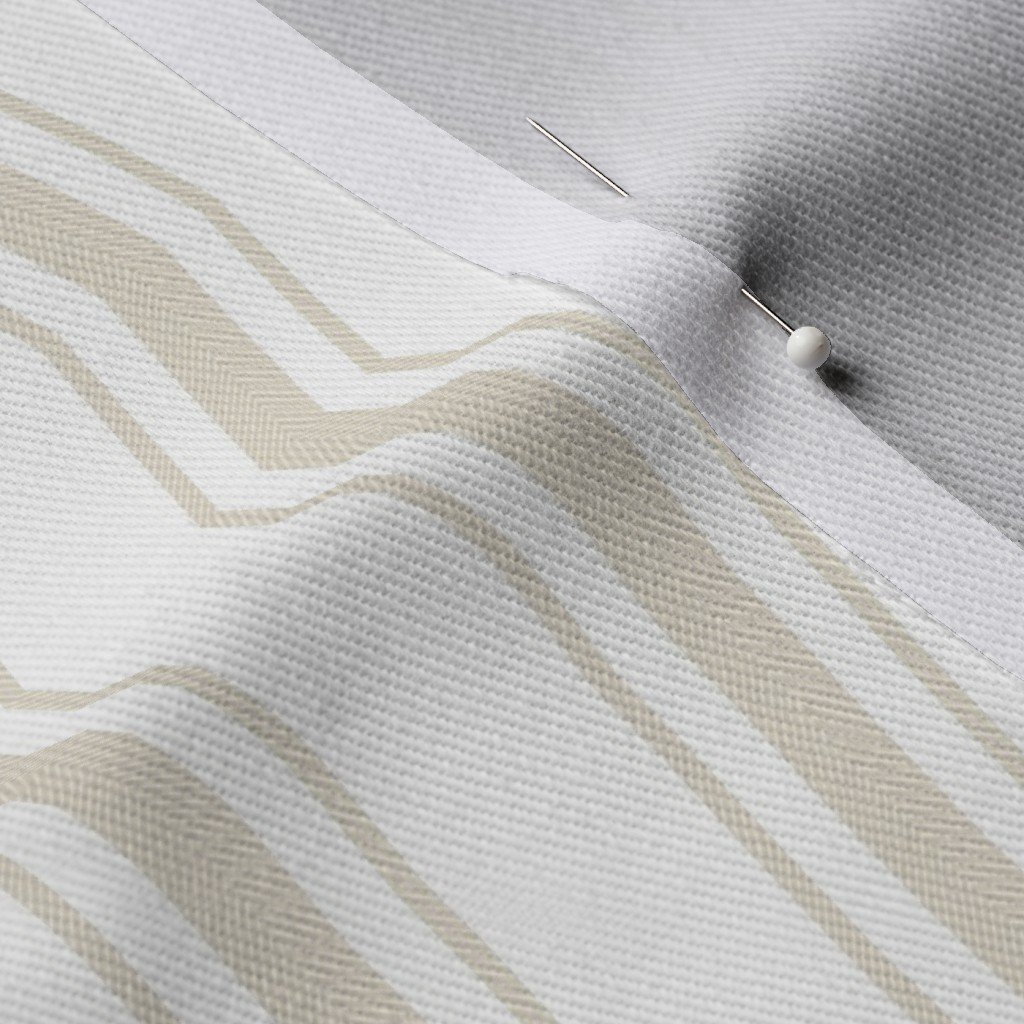 Small Cream on White French Provincial Mattress Ticking Fabric cream on white fabric