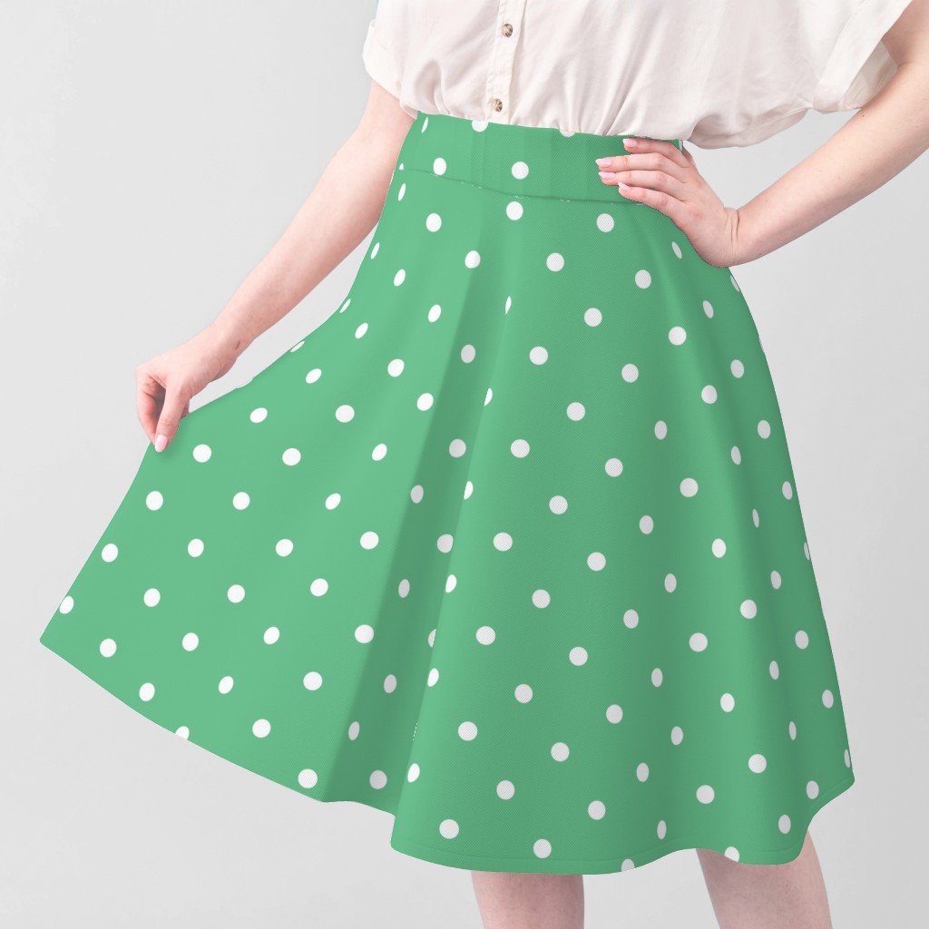 Green Polka Dot Vintage Christmas Gingham Spots Fabric gold and green fabric