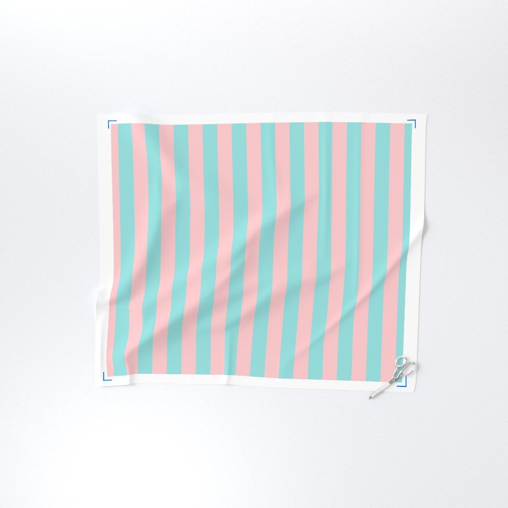 Pink and Aqua Summer Gazebo Cabana Tent 2 Inch Stripes Fabric cabana stripe fabric