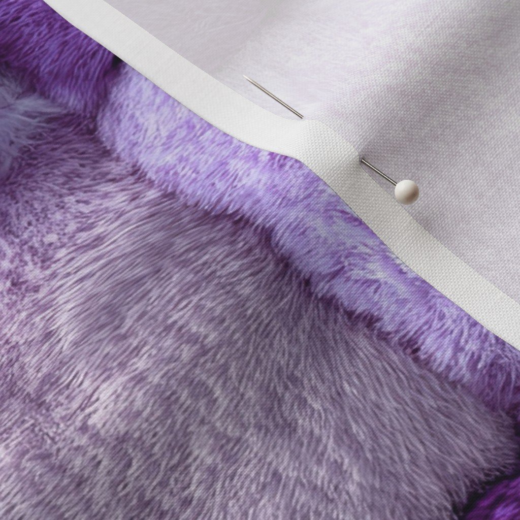 Large Violet Faux Fur Patchwork Fabric - Luxurious Plush Texture Fabric crafting fabric