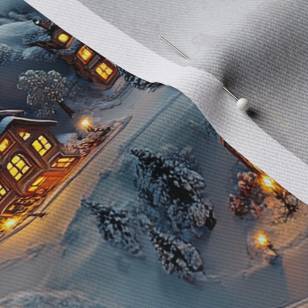 Night Before Christmas - Winters Whisper Fabric glow fabric