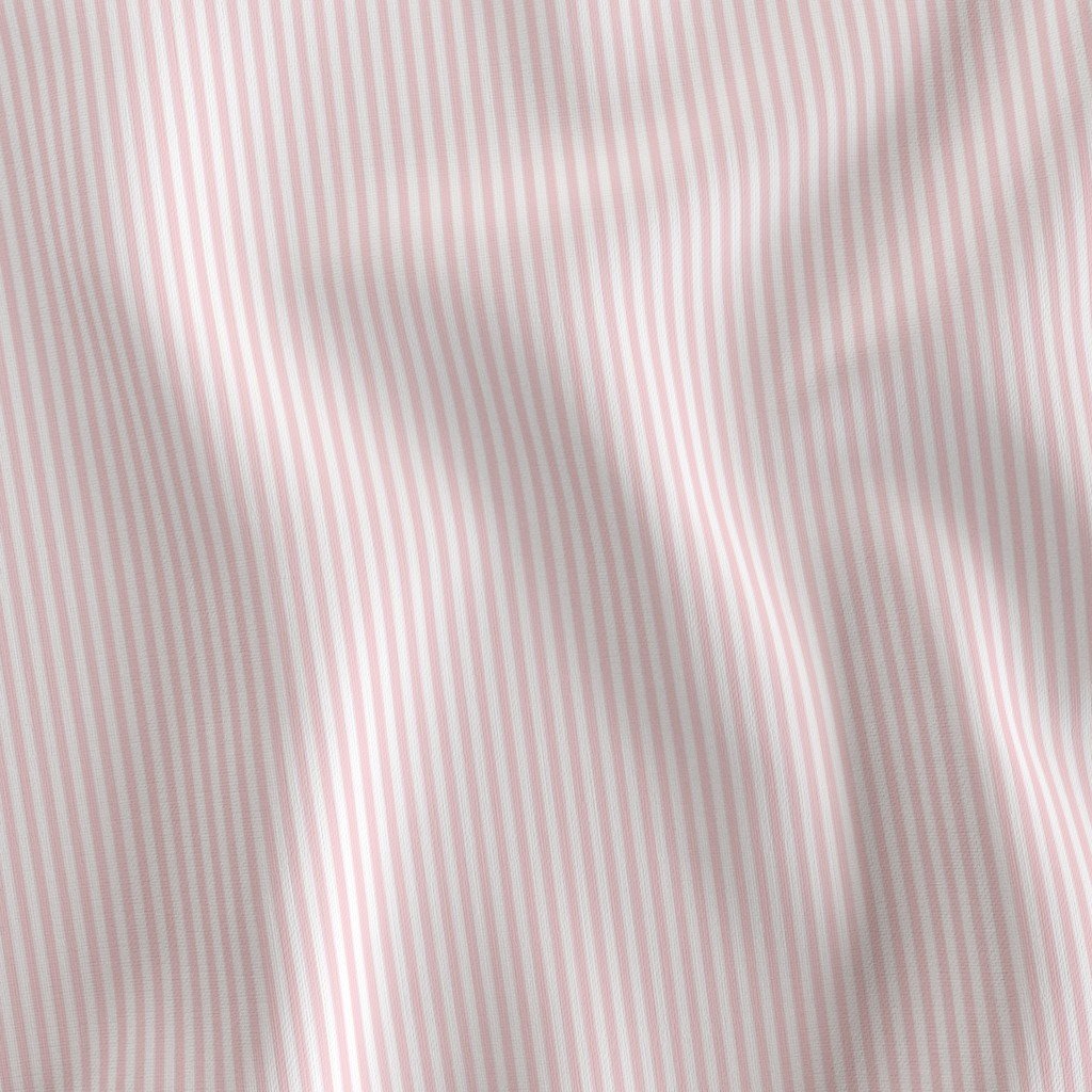 Soft Blush Pink Pinstripe in an English Country Garden Fabric baby shower fabric