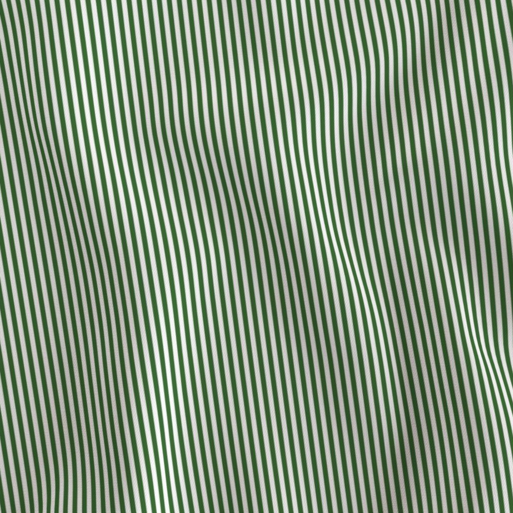 18th Hole Green and White Pinstripe Dad Edit Fabric classic fabric