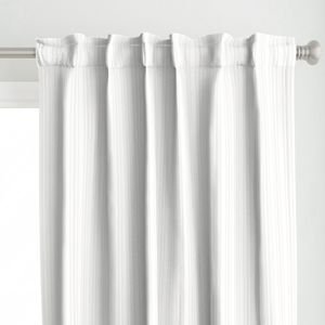 Light Dove Grey Thin Ticking Stripes on White Interior Collection Home Decor Collection calm curtain design