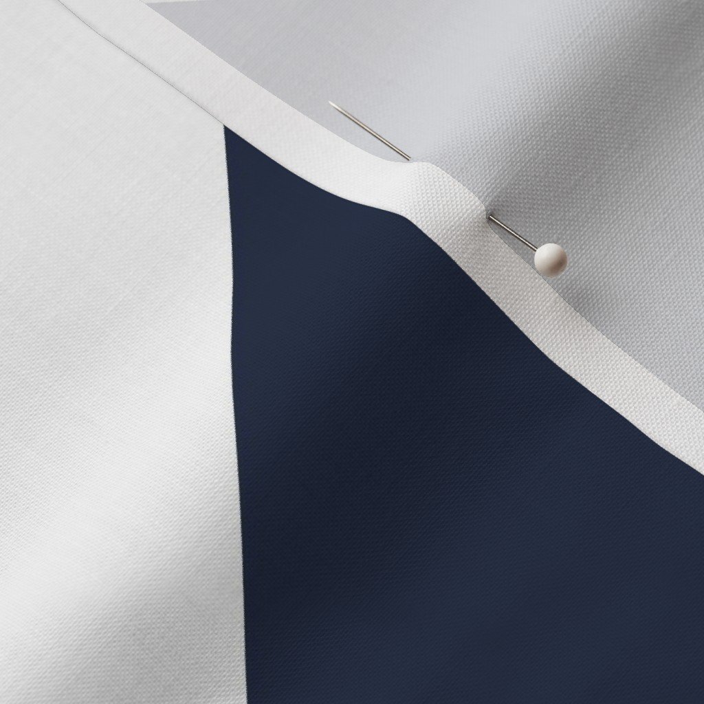 Bold Navy and White Oversized Geometric Diamond Fabric bold fabric