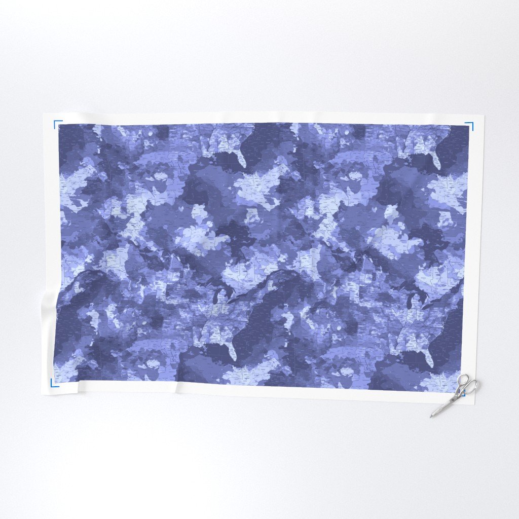 USA State Outline Navy Camouflage Repeat Fabric independence day fabric