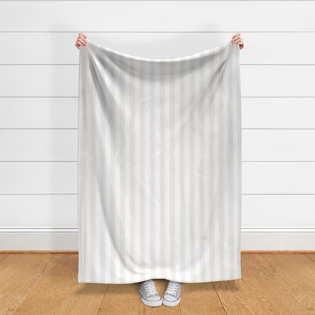 1.5 Inch Bone White Classic Stripe Pattern Fabric minimalist fabric
