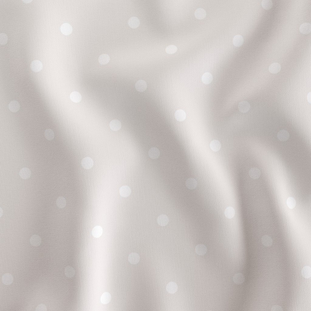 3 Inch Bone White Polka Dot Pattern Fabric dots fabric