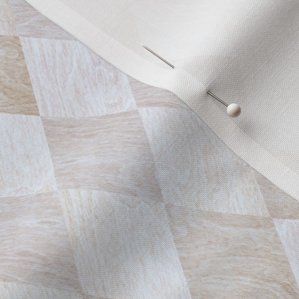 Small Light and Dark Beech and Oak Wood Harlequin Diamond Check Marquetry Fabric oak wood fabric