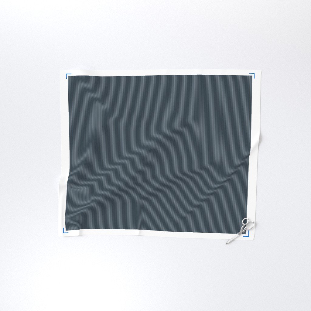 Classic White Pinstripe on Charcoal Gray Office Stripe Pattern Fabric gray and white fabric
