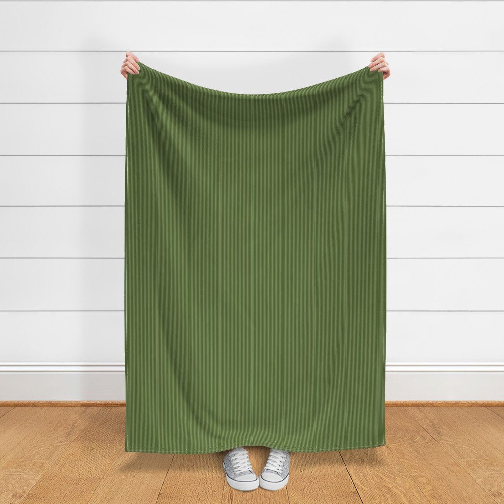 Classic White Pinstripe on Olive Green Office Stripe Pattern Fabric green and white fabric
