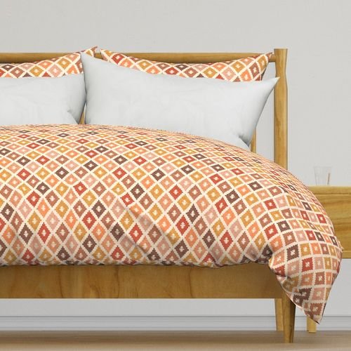 Hotel Cala Sol Sun Bleached Vintage Diamond Textile Design Collection Home Styling Collection bohemian duvet cover design