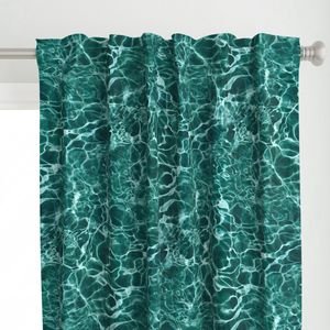 Bora Bora Lagoon Blue Water Ripples Design Collection Design Collection cool tone curtain design
