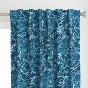Naxos Aegean Blue Water Ripples Home Decor Collection Design Collection blue water curtain design