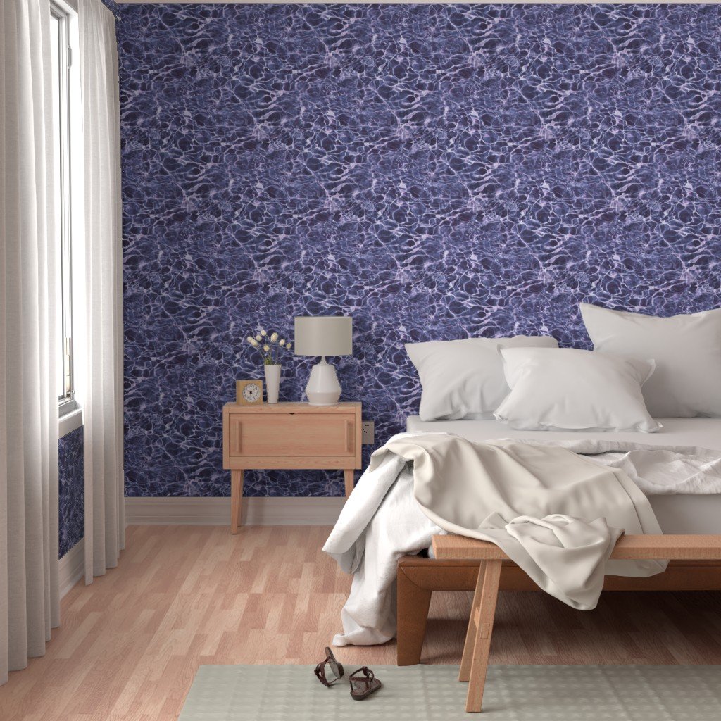 Croatia Vis Island Violet Blue Water Ripples Wallpaper design wallpaper