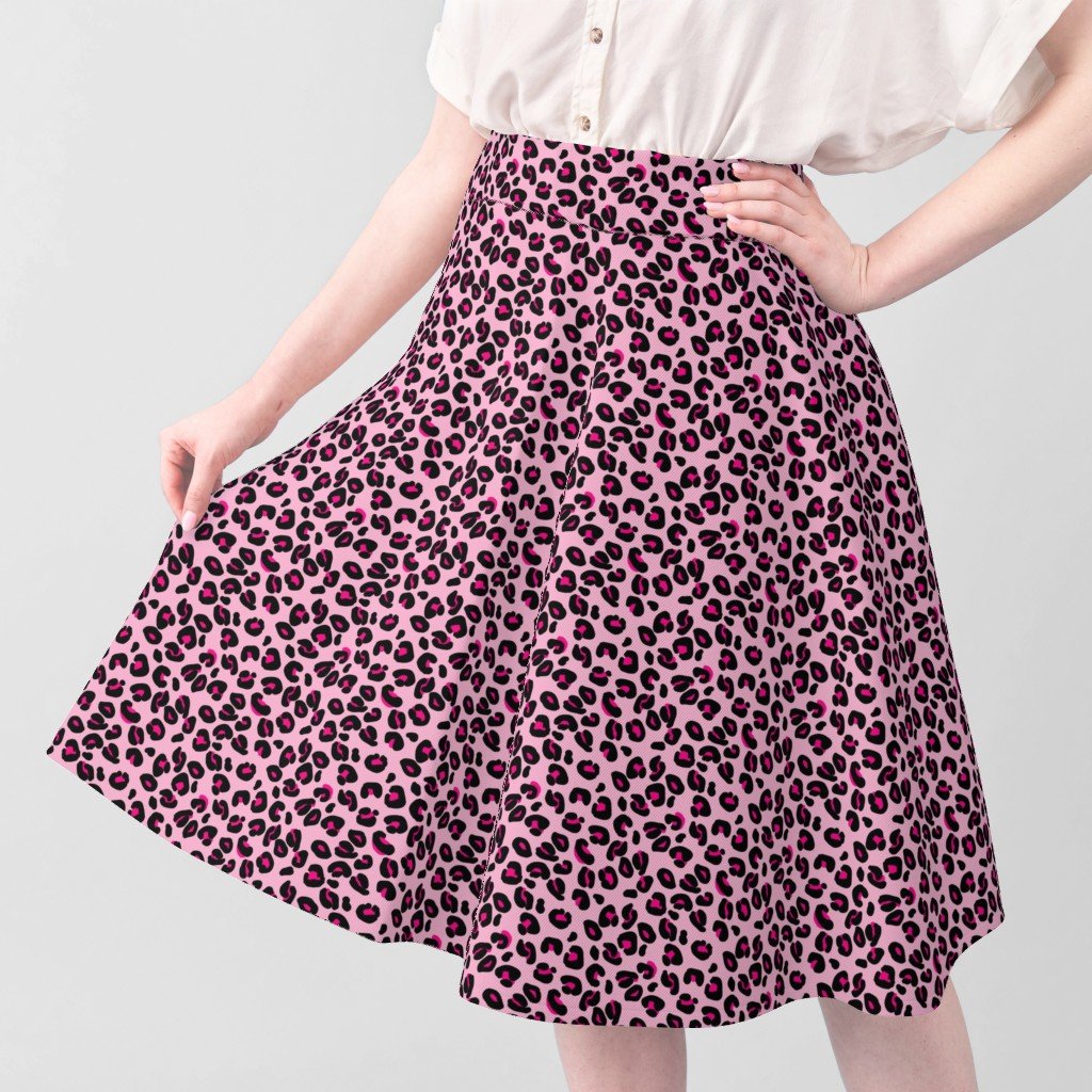 Leopard Spots Pink Fabric animal print fabric