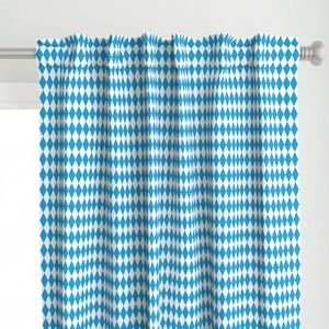 Oktoberfest Bavarian Blue and White Small Diagonal Diamond Pattern Decor Collection Design Collection beer garden curtain design