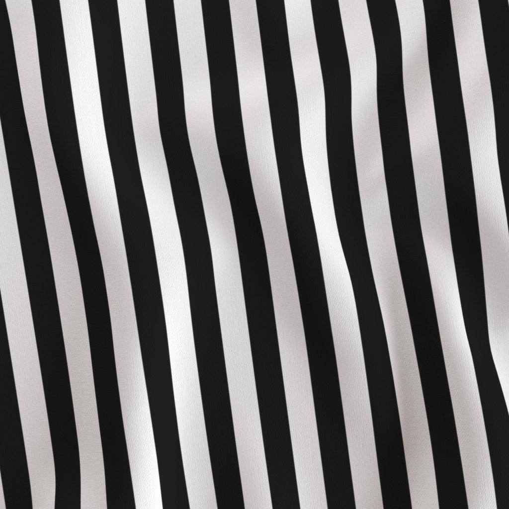 Black and White 3/4 inch Vertical Deck Chair Stripes Fabric 3 4 inch stripes fabric
