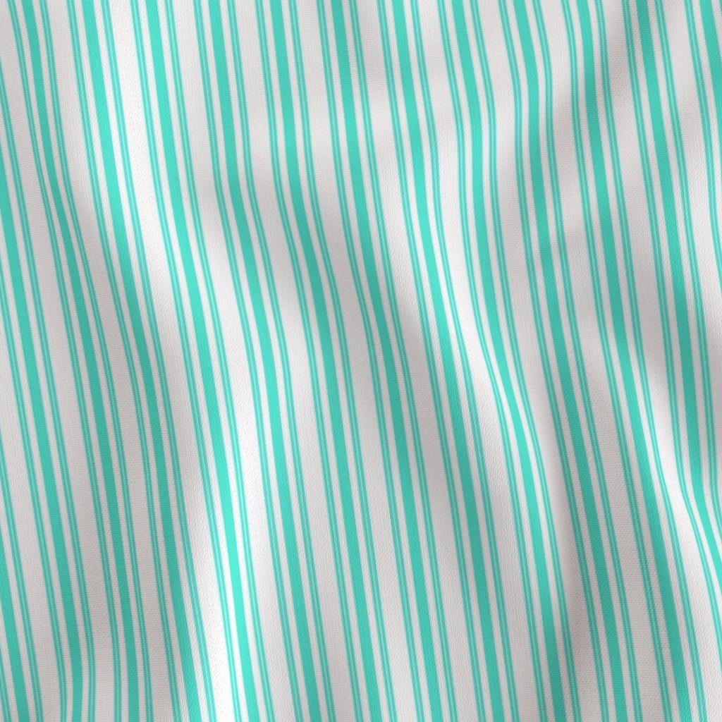 Trendy Large Aqua Gift Box Pastel Aqua French Mattress Ticking Double Fabric aqua gift box fabric