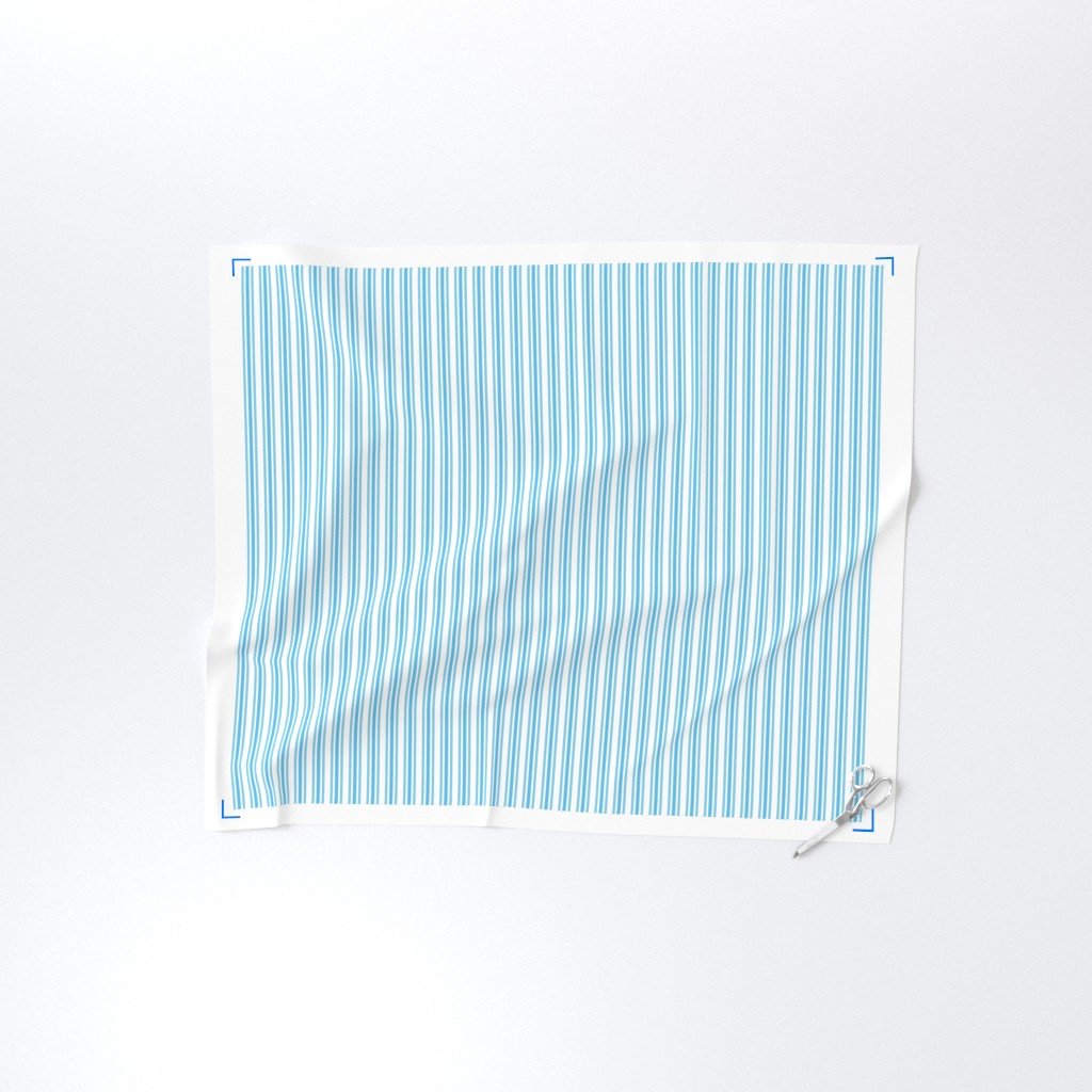 Trendy Large Blue Sky Pastel Blue French Mattress Ticking Double Fabric blue pastel fabric