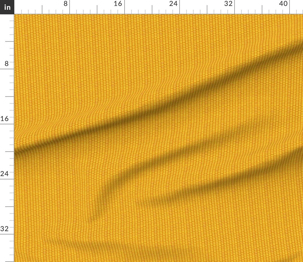 Golden Kernels of Harvest Corn in Yellow Gold for Thanksgiving Interior Collection Home Decor Collection corn cob fabric