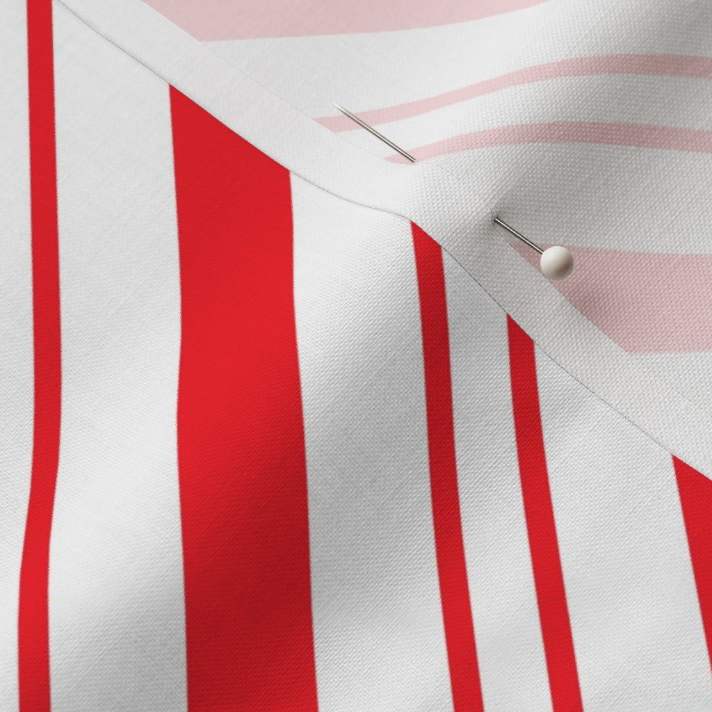 Red Diagonal Christmas Candy Stripes Decor Collection Interior Collection christmas red fabric