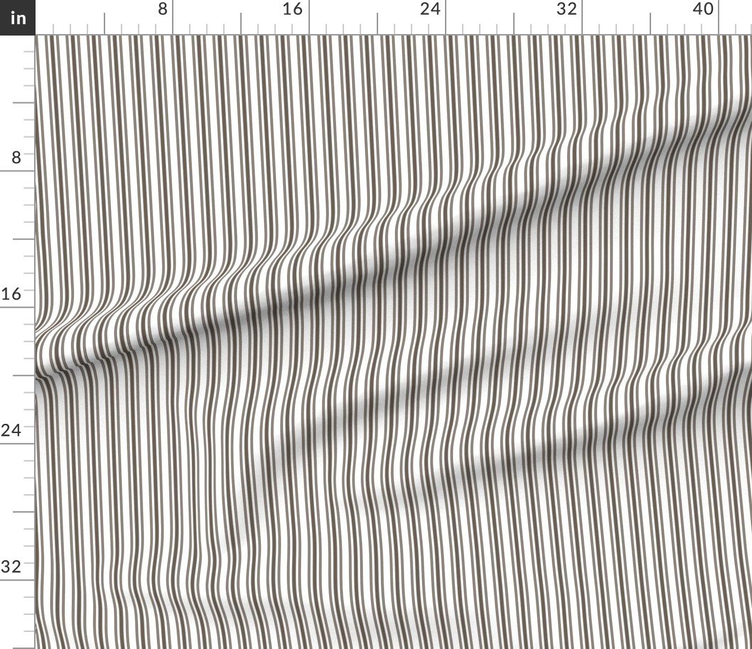 Trendy Large Brown Coco Pastel Brown French Mattress Ticking Double Stripes Home Decor Collection Home Styling Collection brown pastel coco fabric