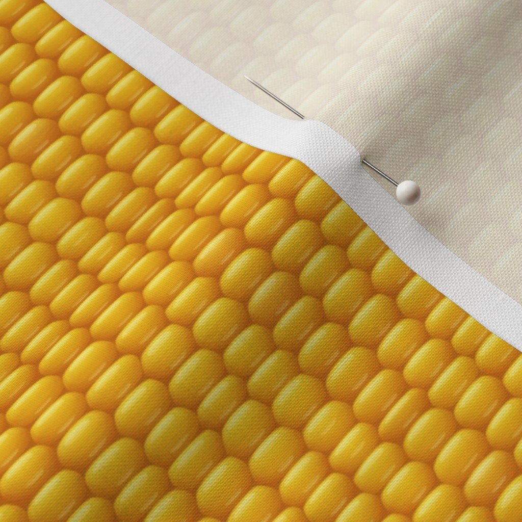 Golden Kernels of Harvest Corn in Yellow Gold for Thanksgiving Interior Collection Home Decor Collection yellow gold fabric