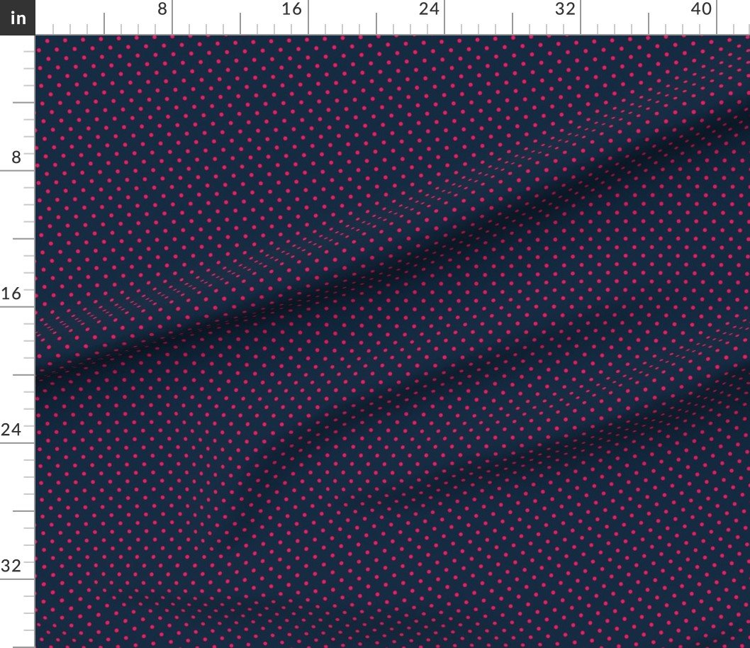 Mini Hot Pink Polkadots on Navy Blue Decor Collection Decor Collection navy blue and hot pink fabric