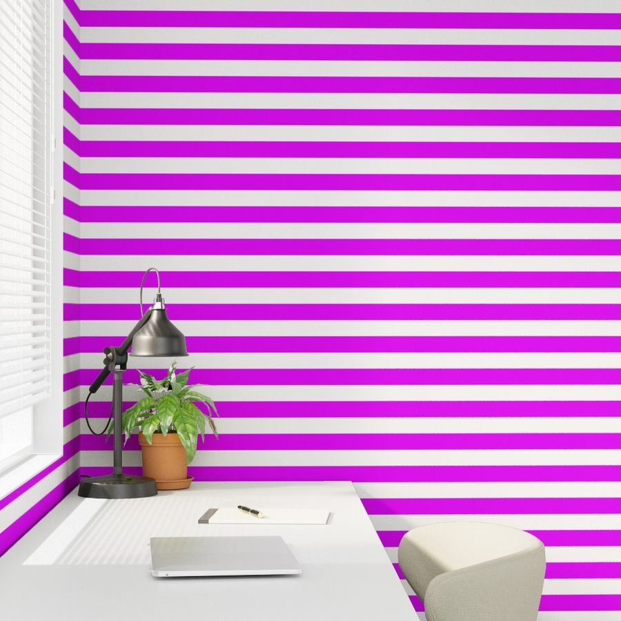Orlando Orchid Pink Horizontal Tent Stripes Florida Colors of the Wallpaper orchid tent stripes wallpaper