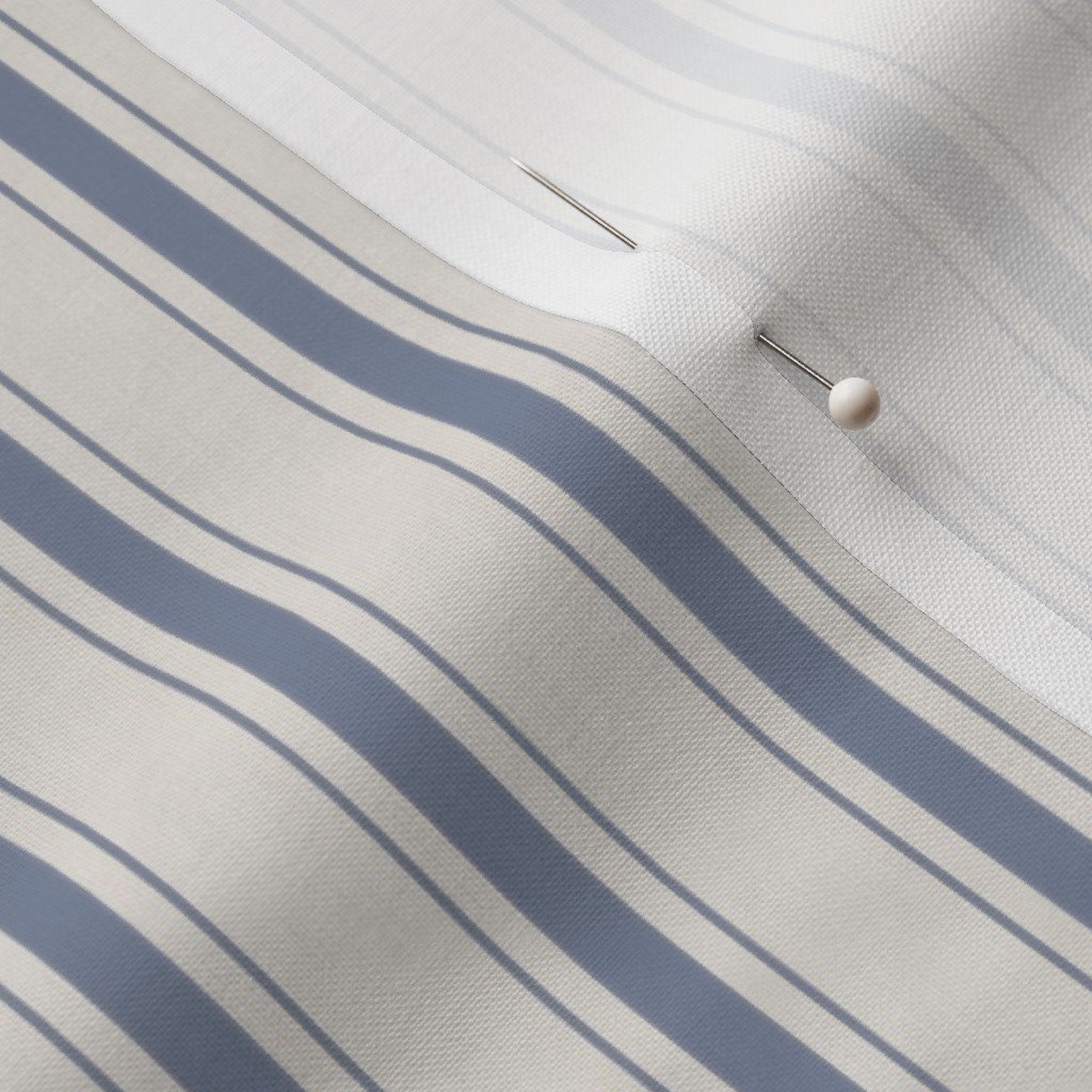 Mini Stressed Blue Denim Mattress Ticking Fabric blue stripe fabric