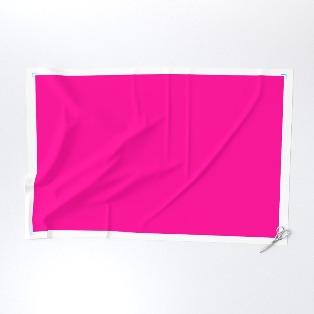 Neon Hot Pink Coordinate Solid for Neo Deco Prints Fabric designer color fabric