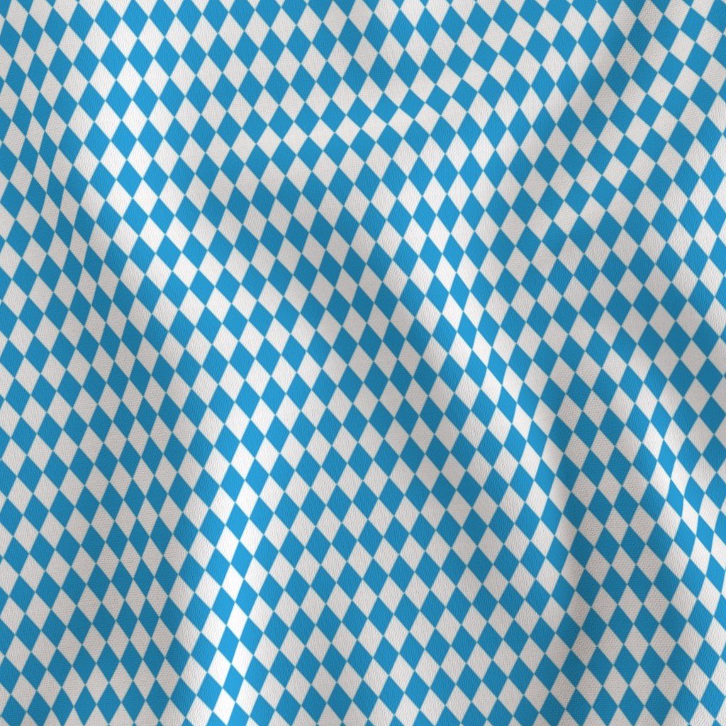Oktoberfest Bavarian Beer Festival Blue and White 1/2 inch Diagonal Fabric beer houses fabric